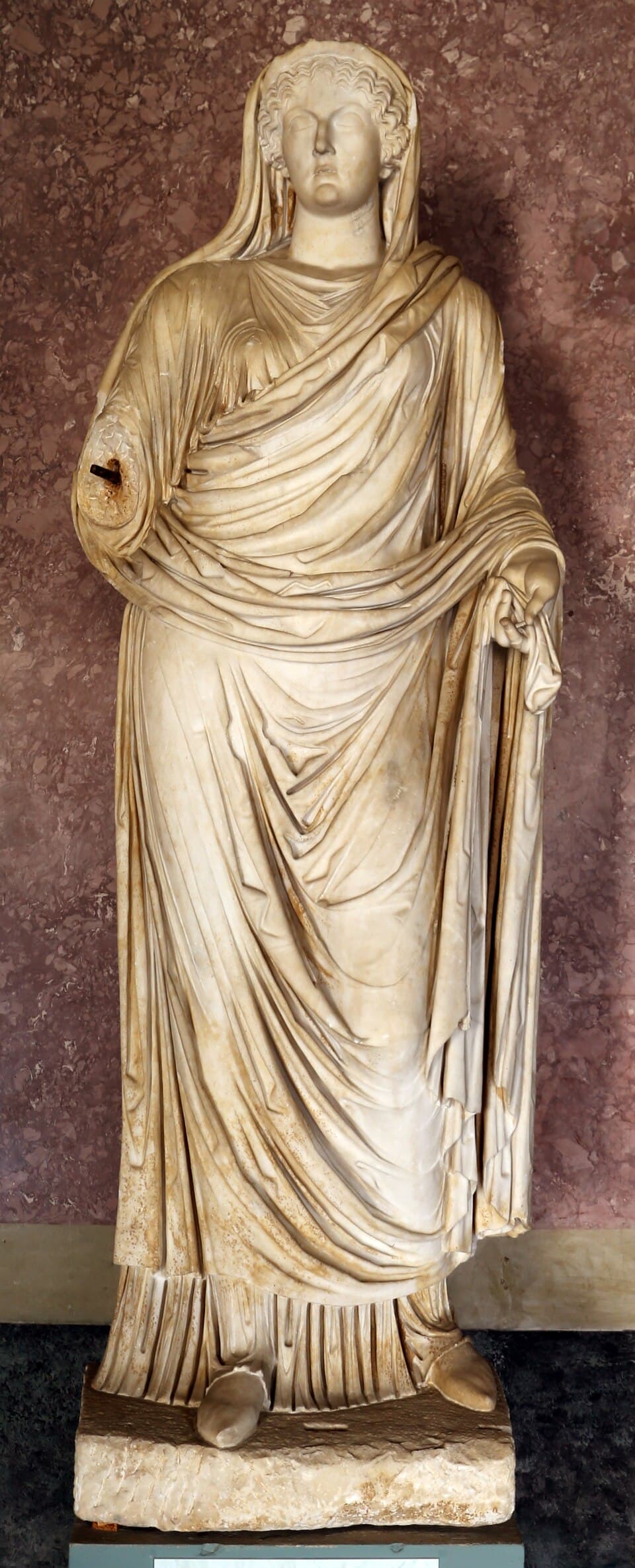 Statue della famiglia giulio claudia, dal foro di veleia, 14-54 dc ca., drusilla