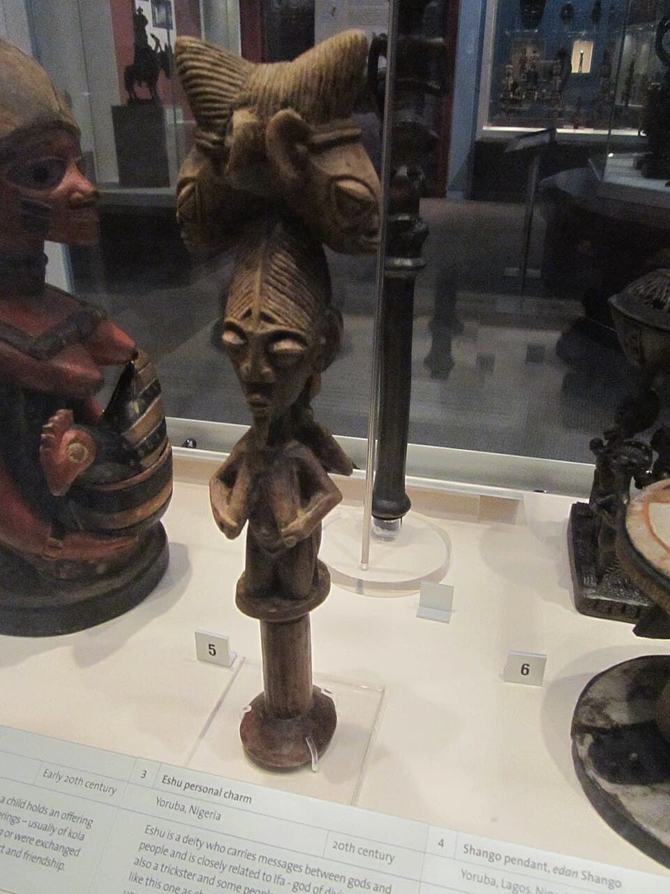 Shango staff, oshe Shango, World Museum Liverpool
