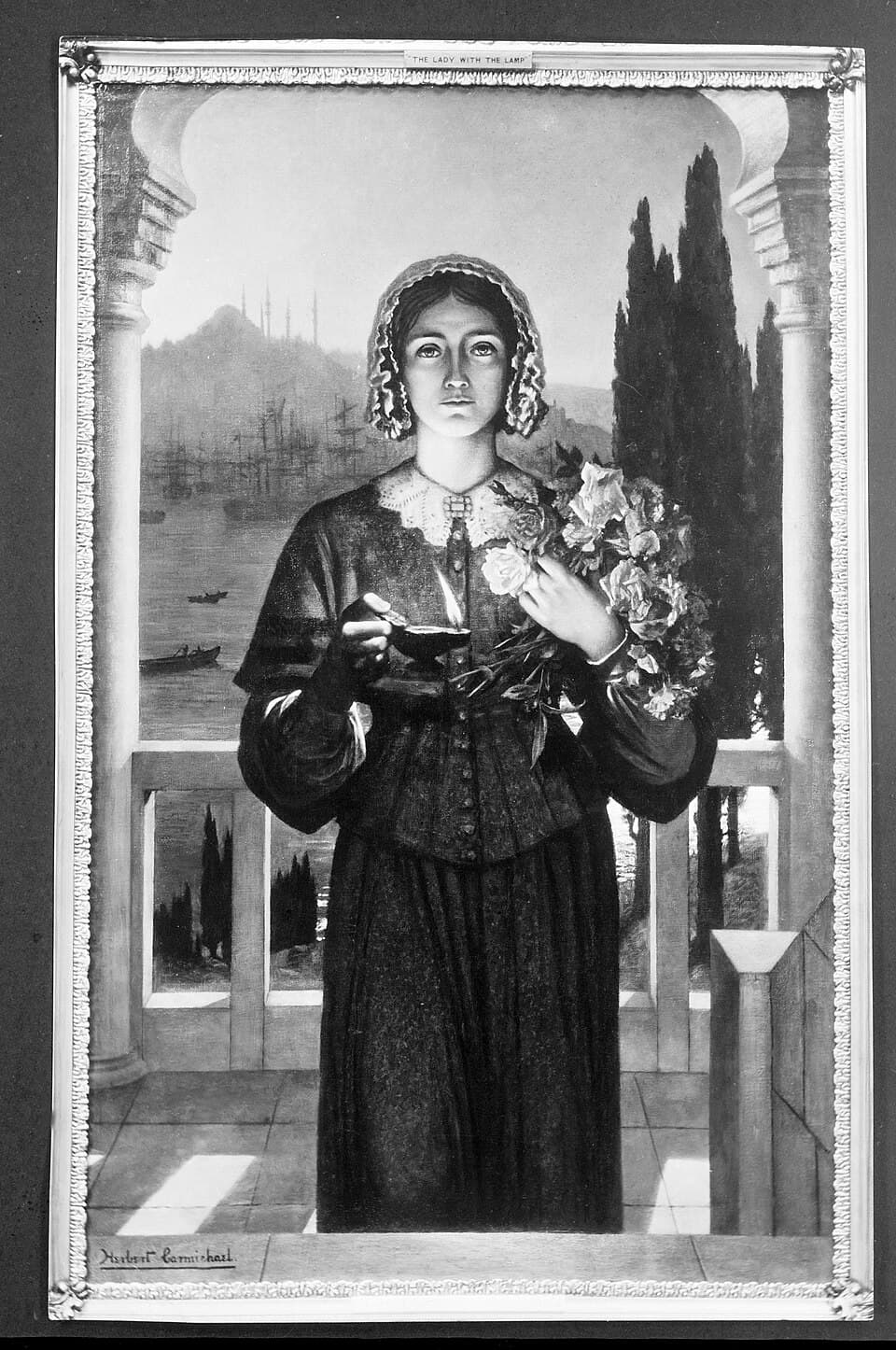 Florence Nightingale. Photograph after a painting by Herbert