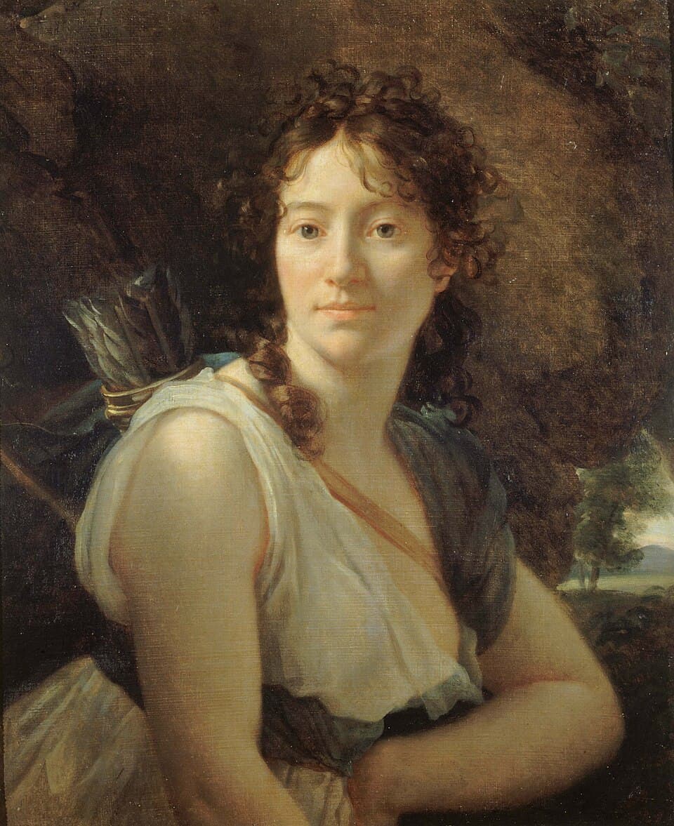 French:  Portrait de Mademoiselle Duchesnois (1777-1835), sociétaire de la Comédie-Française, dans le rôle de Didon Portrait of Catherine-Joséphine Duchesnoistitle QS:P1476,fr:"Portrait de Mademoisel