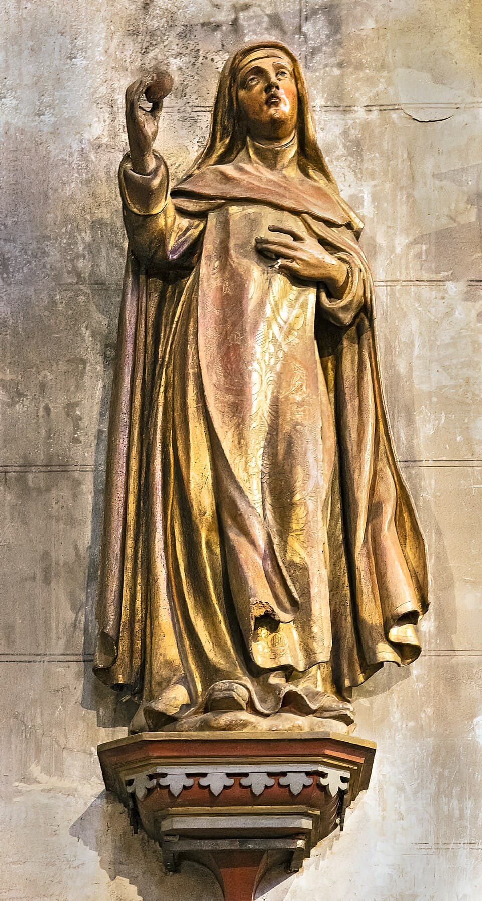 (Albi) Collégiale Saint-Salvy - Statue de sainte catherine de Sienne PalissyPM81000455