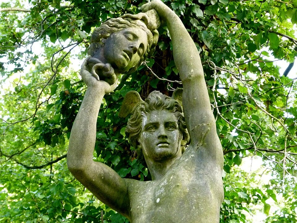 Sculpture au Jardin d'Agronomie Tropicale - Persée 2
