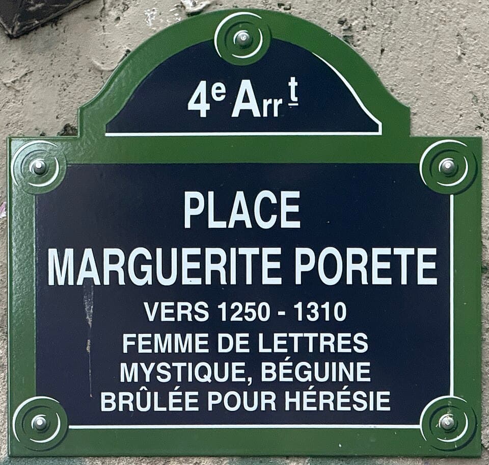 Plaque Place Marguerite Porete - Paris IV (FR75) - 2025-09-23 - 1
