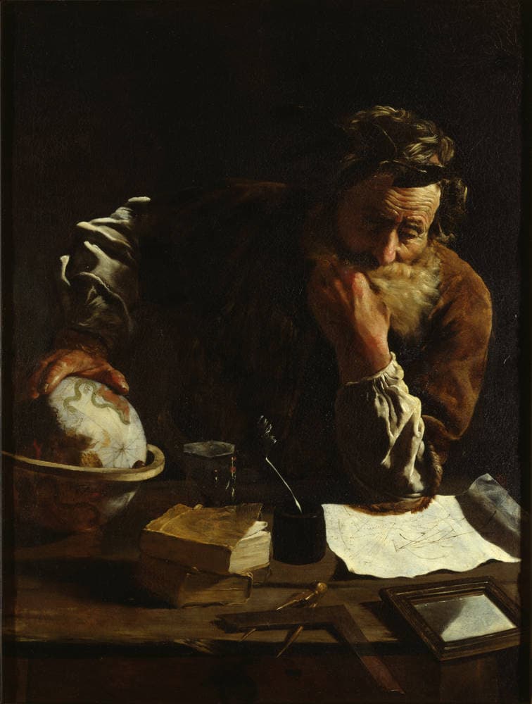 Archimedes Thoughtful - Portrait of a Scholar (Archimedes?)