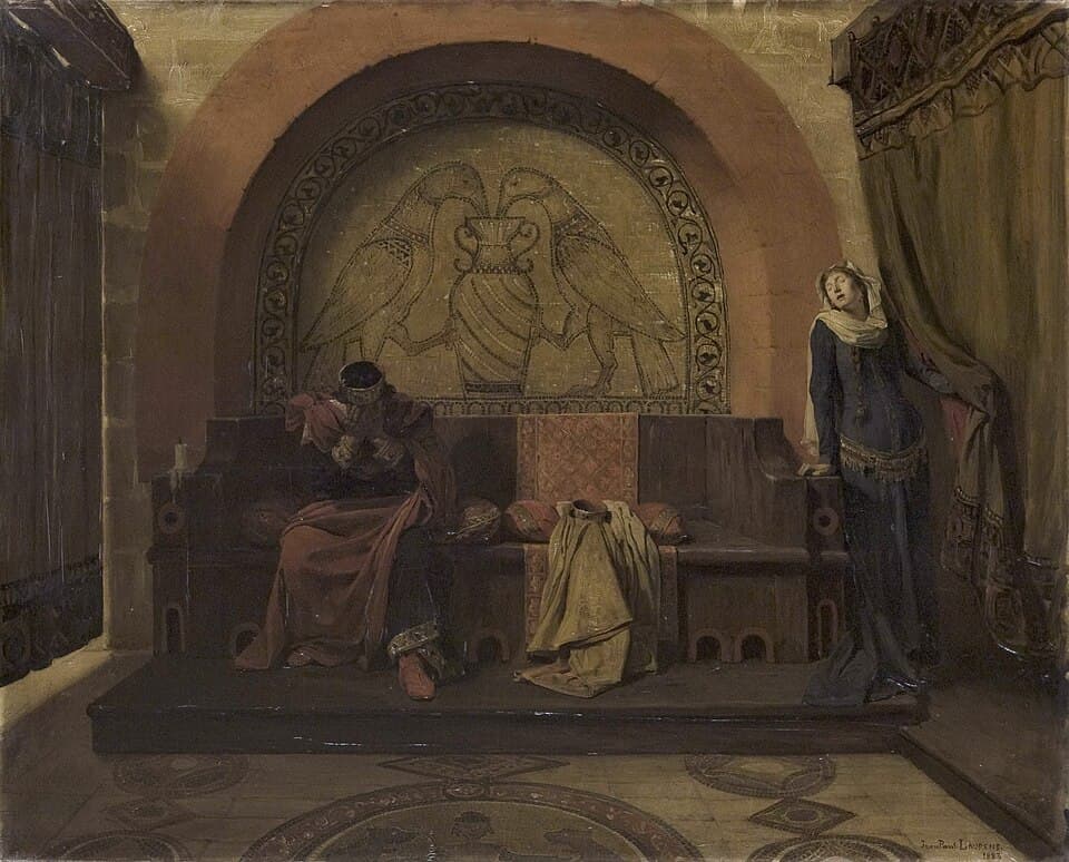 The Parting of King Robert and Berthalabel QS:Len,"The Parting of King Robert and Bertha"label QS:Lfr,"La Répudiation de la reine Berthe"