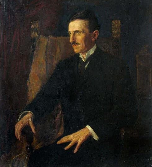 Portrait of Nikola Tesla