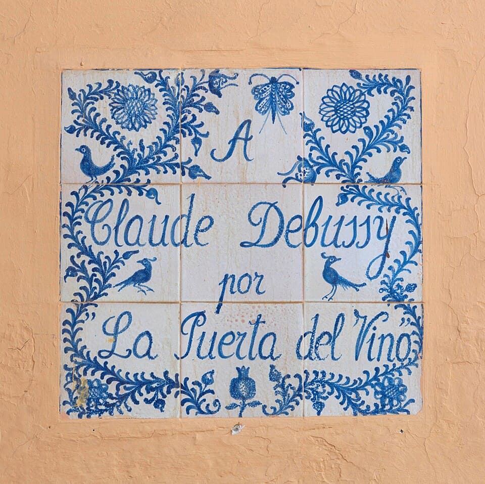 Hommage Claude Debussy Puerta del Vino Alhambra Grenade Espagne
