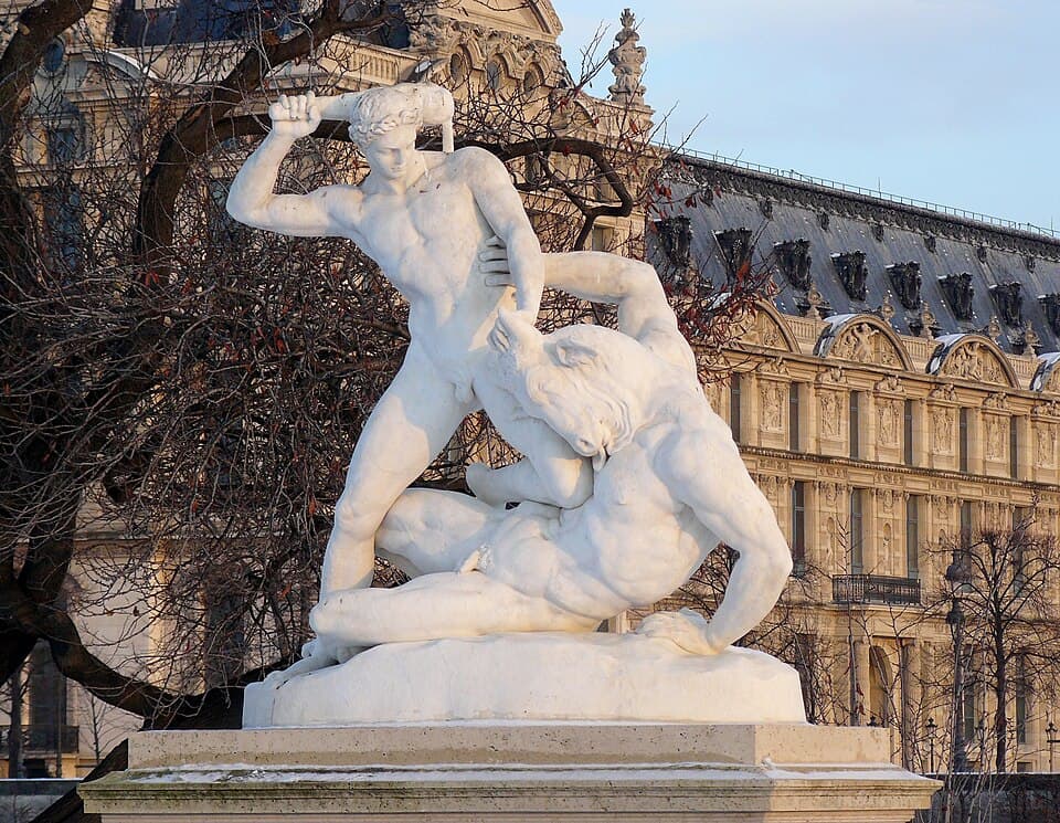 Etienne-Jules Ramey Thésée et le Minotaure Tuileries Paris