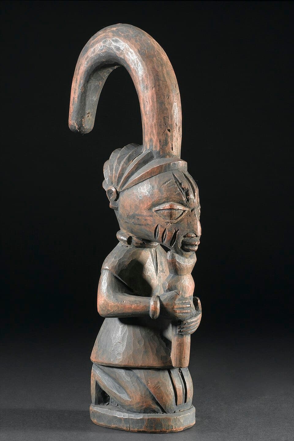 Wooden figure representing the god Eshu, Nigeria, 1880-1920