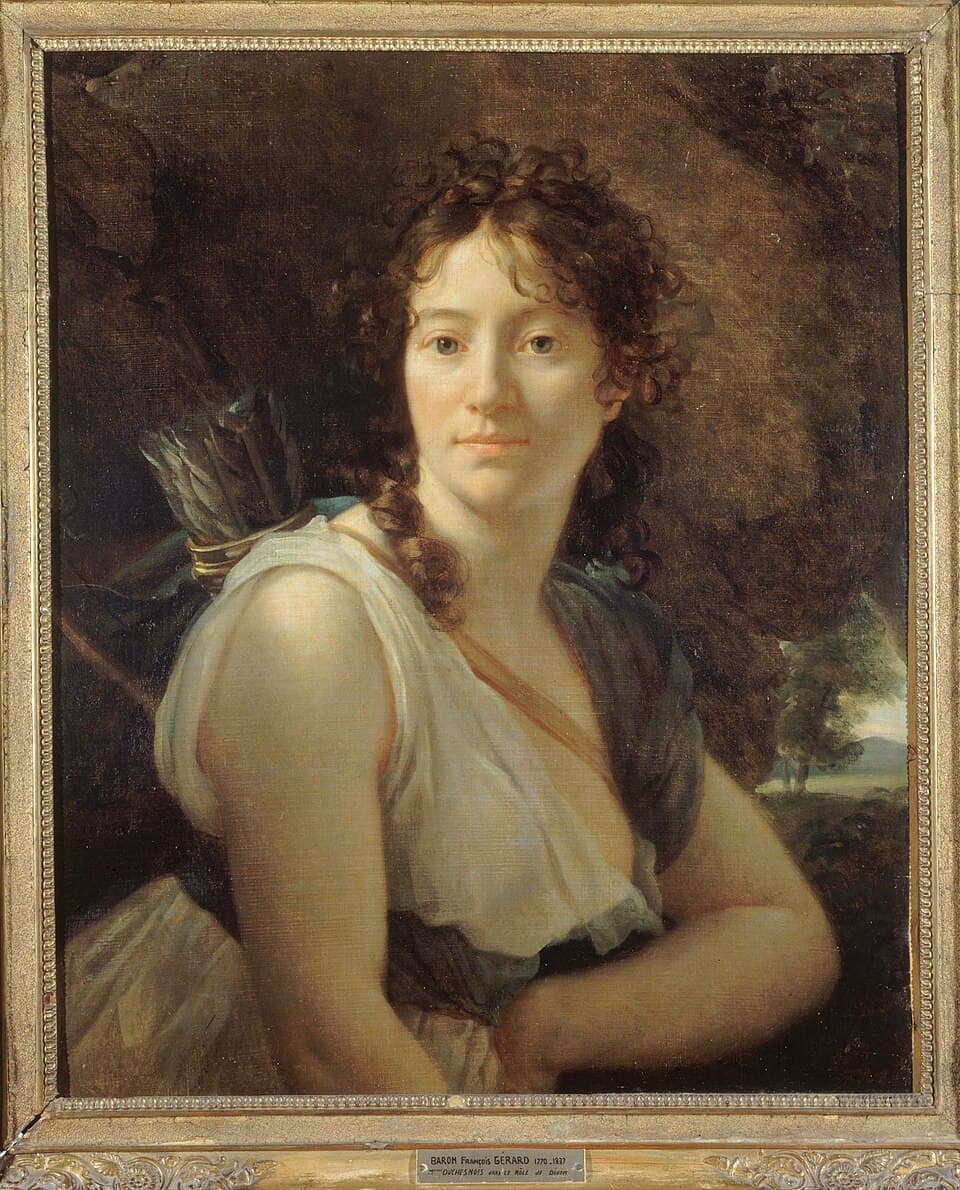 French:  Portrait de Mademoiselle Duchesnois (1777-1835), sociétaire de la Comédie-Française, dans le rôle de Didon Portrait of Catherine-Joséphine Duchesnoistitle QS:P1476,fr:"Portrait de Mademoisel