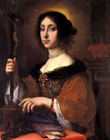 Italian:  Claudia Felicita in veste di Galla Placidialabel QS:Lit,"Claudia Felicita in veste di Galla Placidia"