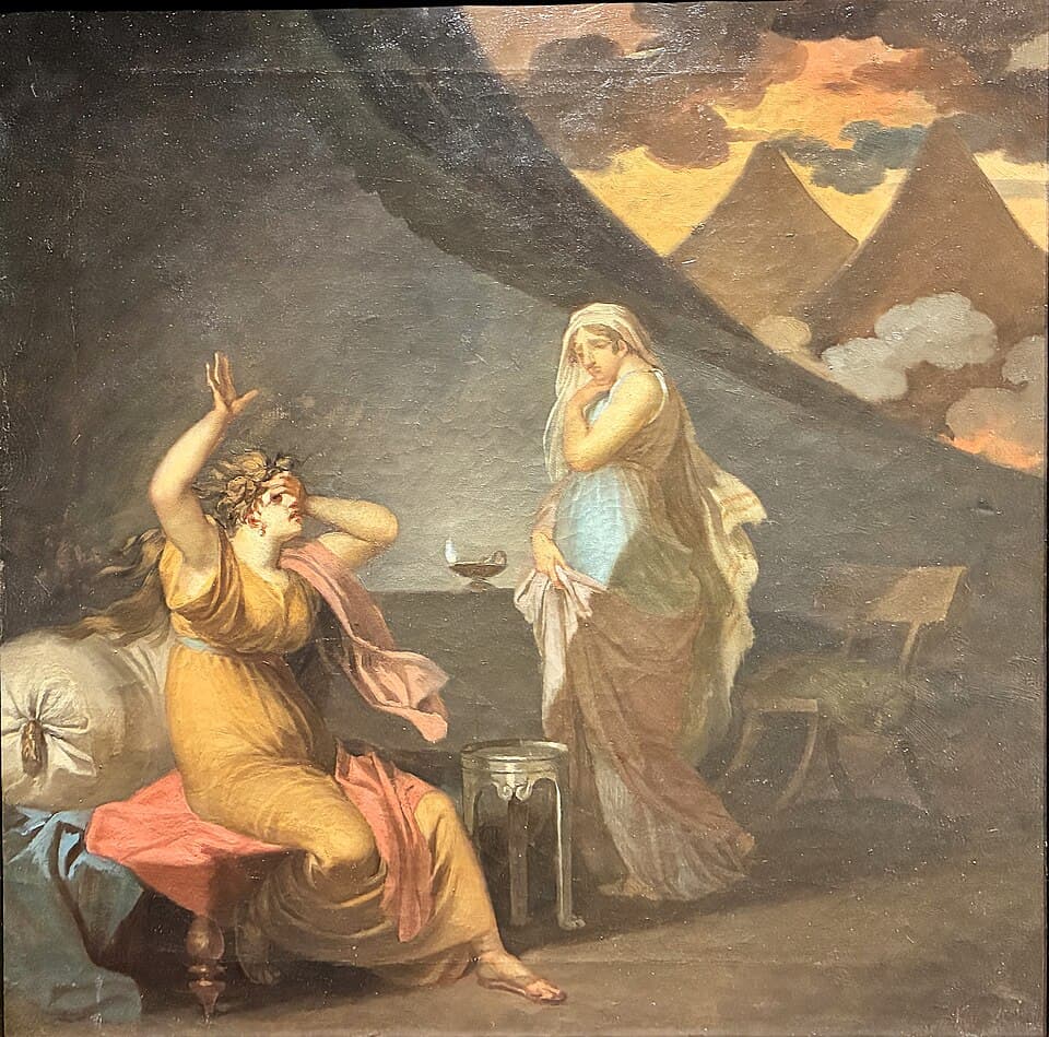 Nicolai Abildgaard, Fulvie at the tent with Albine (1800-1802)