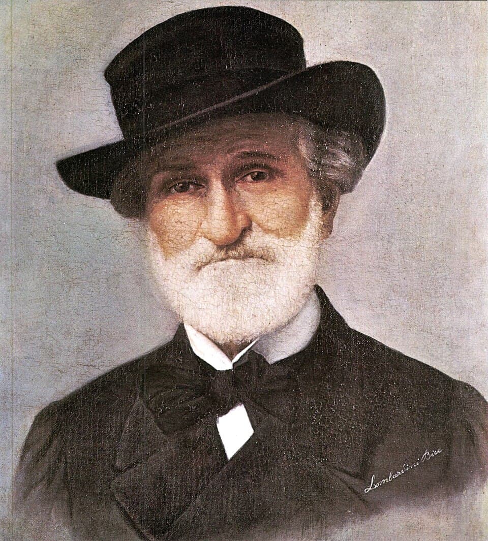 Giuseppe Verdi, portrait by Bice Lombardini