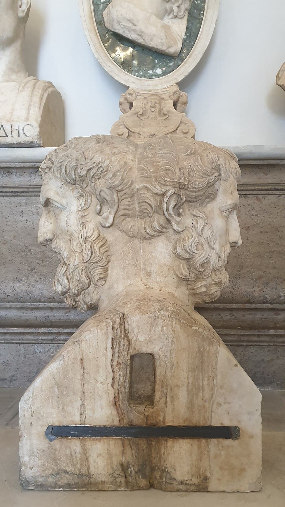 Double herm of Epicurus (341–270 BC) and Metrodorus (330–277 BC)