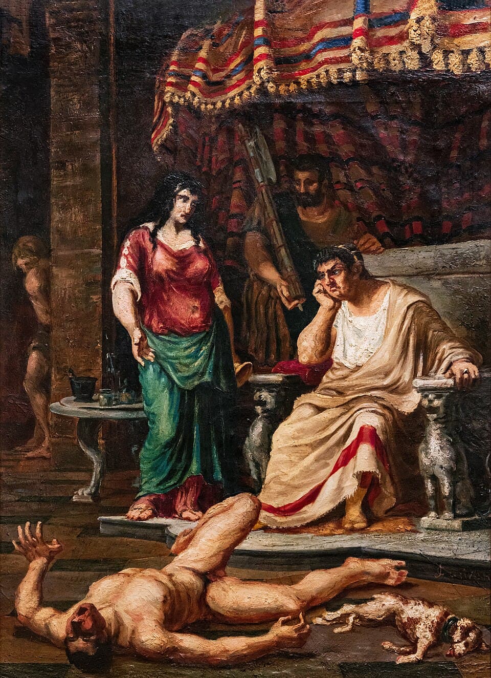 (Gaillac) Néron essayant des poisons - Jean-Baptiste Cariven - Musée des Beaux-Arts de Gaillac