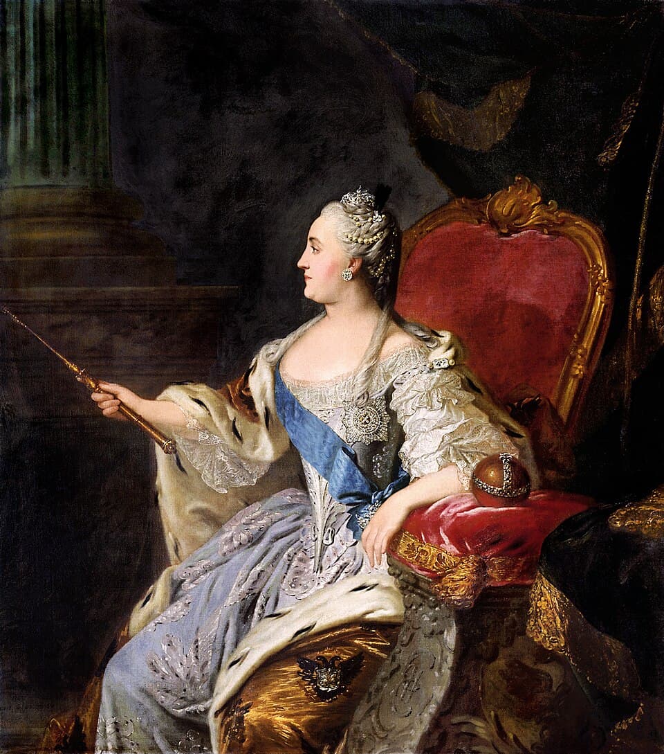Russian:  «Портрет Екатерины II »Portrait of Catherine IItitle QS:P1476,ru:"Портрет Екатерины II "label QS:Lru,"Портрет Екатерины II "label QS:Len,"Portrait of Catherine II"