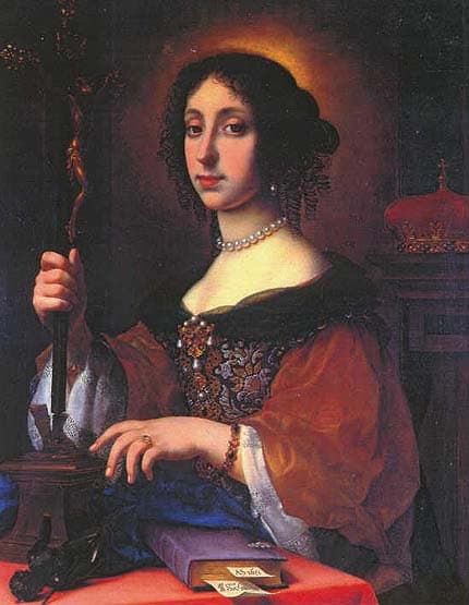 Italian:  Ritratto dell'Arciduchessa Claudia come Galla Placidialabel QS:Lit,"Ritratto dell'Arciduchessa Claudia come Galla Placidia"