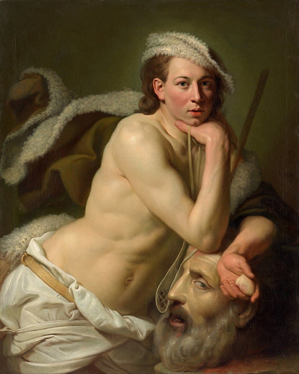 Self-portrait as David with the head of Goliathtitle QS:P1476,en:"Self-portrait as David with the head of Goliath"label QS:Len,"Self-portrait as David with the head of Goliath"