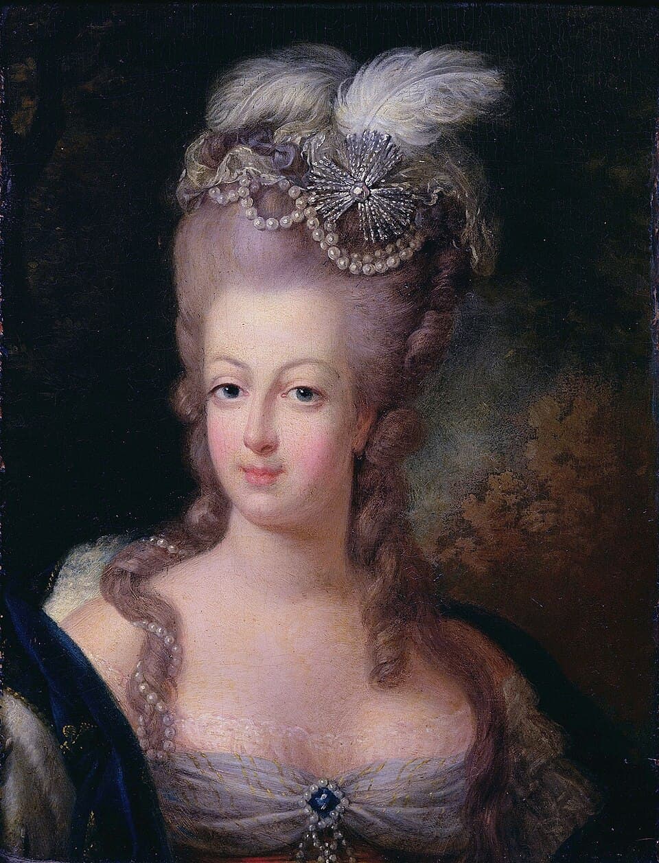 Portrait of Marie Antoinette (1755-1793)label QS:Len,"Portrait of Marie Antoinette (1755-1793)"