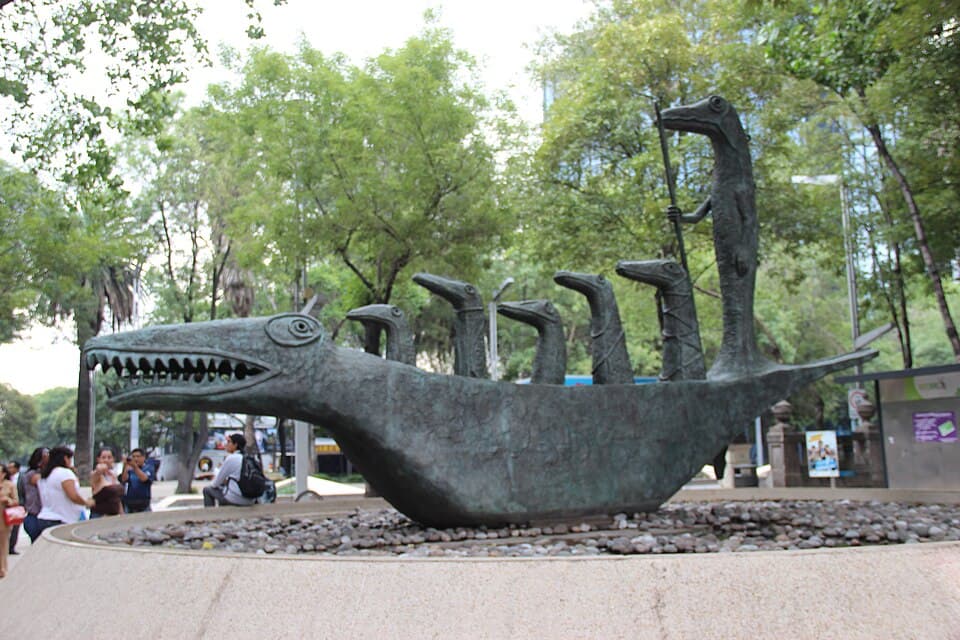 Bronze Surrealist Sculpture of Crocodile by Leonora Carrington (9779084225)