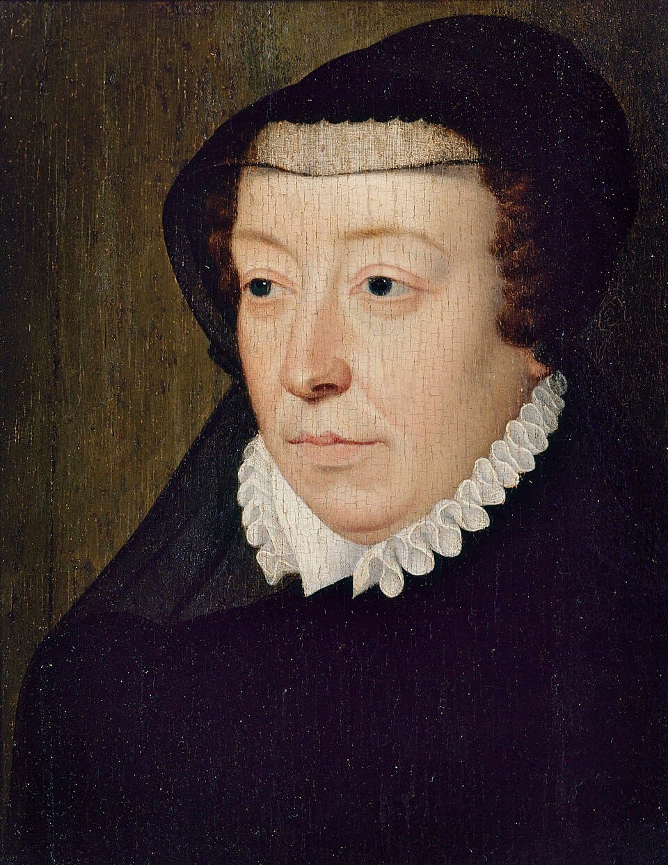 French:  Portrait de Catherine de Médicis (1519-1589), reine de France Portrait of Catherine de' Medici (1519-1589)title QS:P1476,fr:"Portrait de Catherine de Médicis (1519-1589), reine de France "la