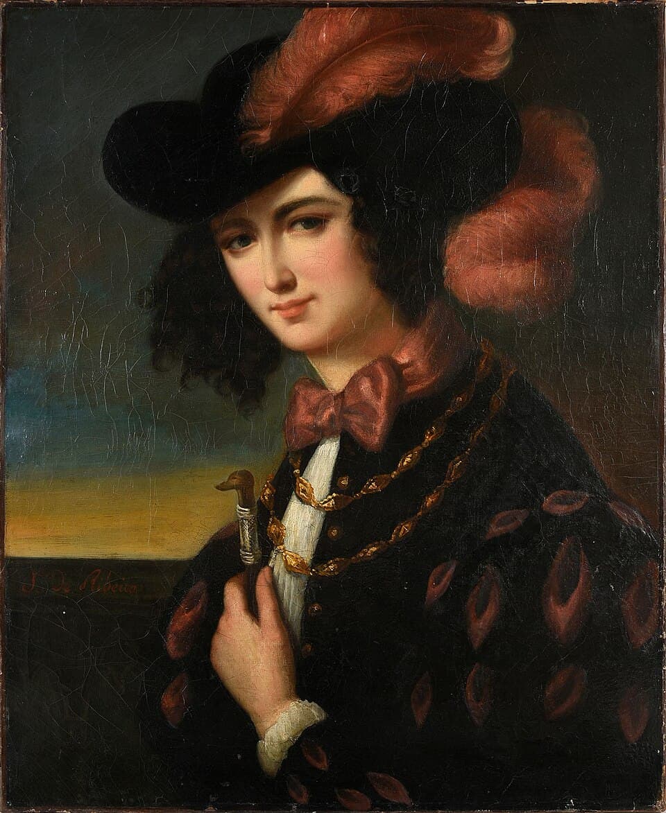 Portrait de Georges Sand en tenue d'amazone