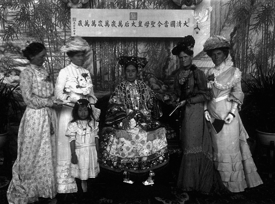 The Qing Dynasty Cixi Imperial Dowager Empress of China On Throne 7