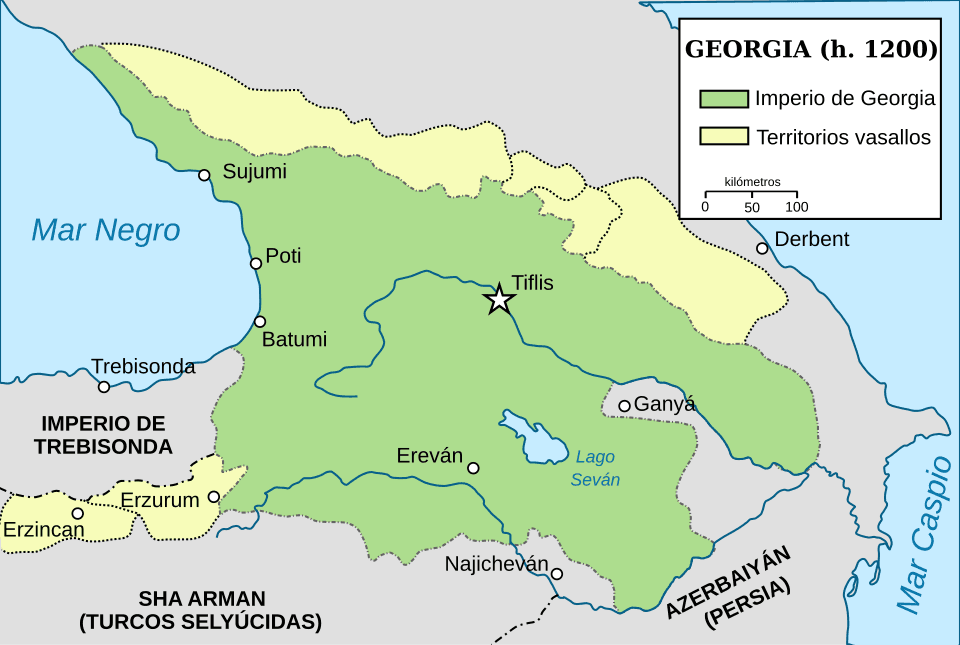 The Georgian Empire of Queen Tamar, ca. 1200-es