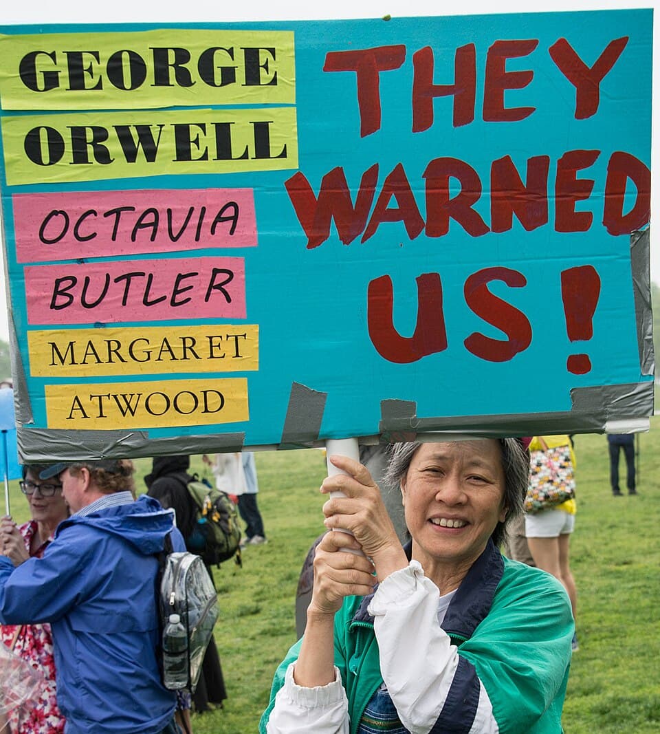 George Orwell, Octavia Butler, and Margaret Atwood Warned Us (34078351001)