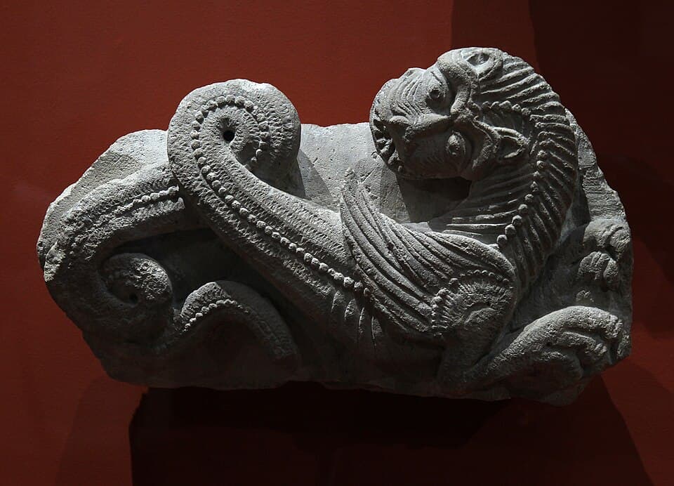Musée de Cluny Naissance de la sculpture gothique Animal fabuleux Abbatiale Sainte-Geneviève 05012019