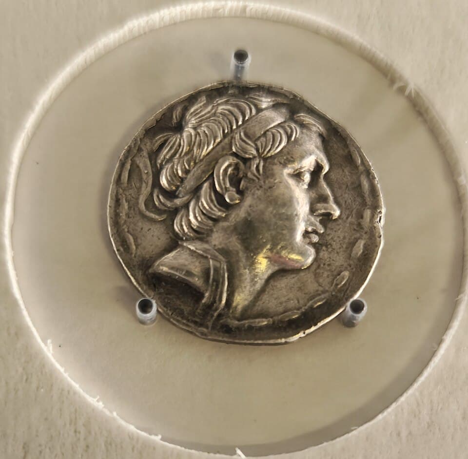Tetradrachm from Antioch 223-187 BC depicting Antiochus III now in Palais de Rumine