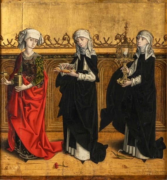 St Mary Magdalene, St Odile of Alsace and St Clare of Assi.