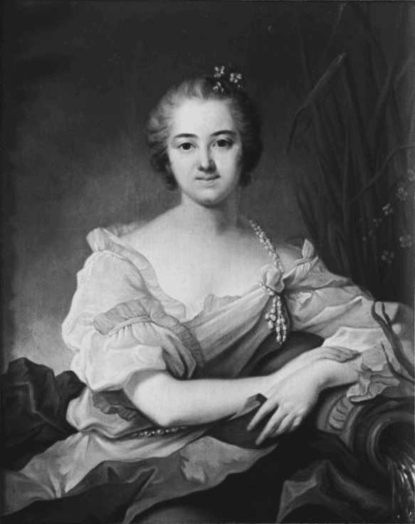 Attributed to Nattier - Charlotte de Montesquieu (nee Menon) - Château de la Brède