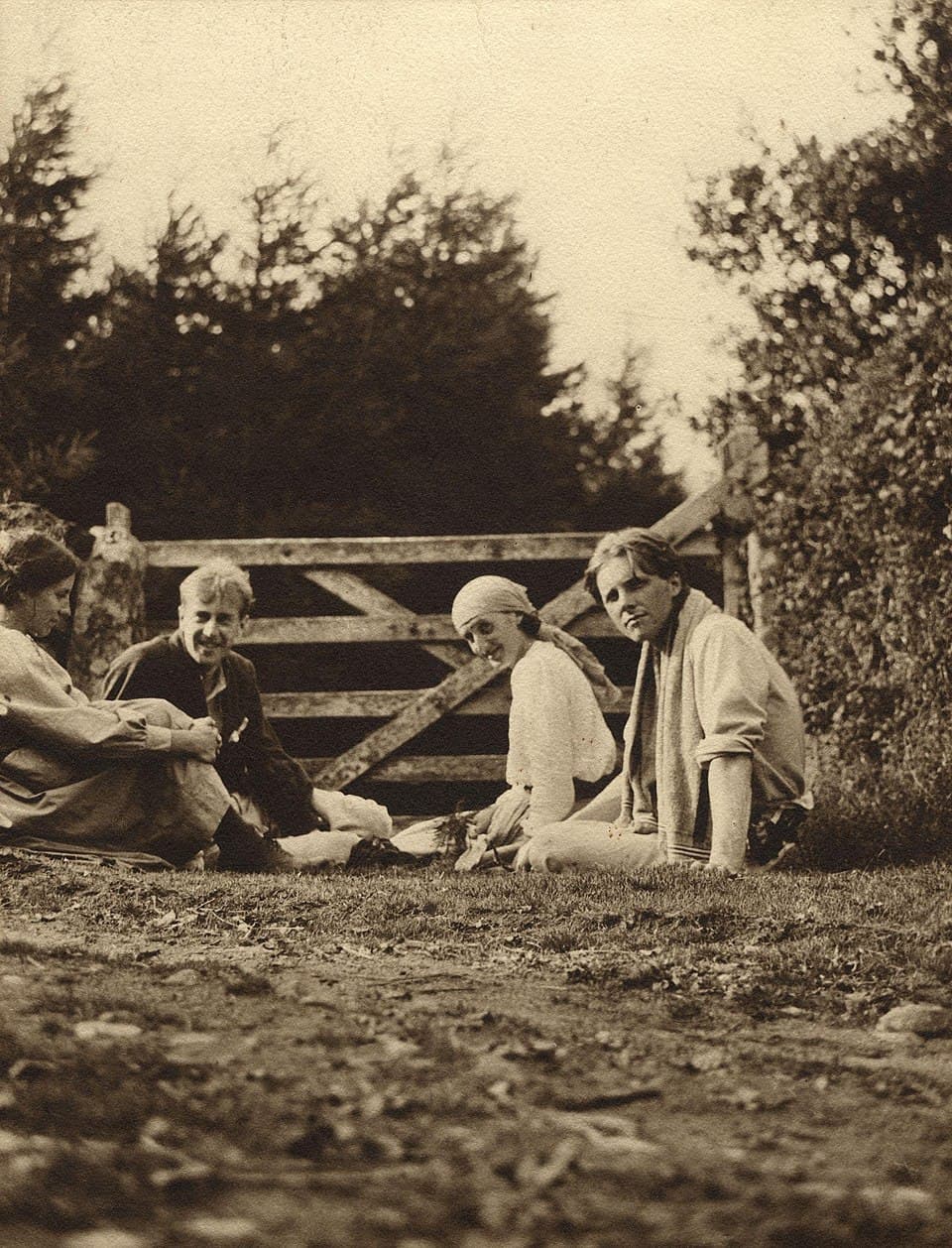 Noel Olivier; Maitland Radford; Virginia Woolf (née Stephen); Rupert Brooke from NPG