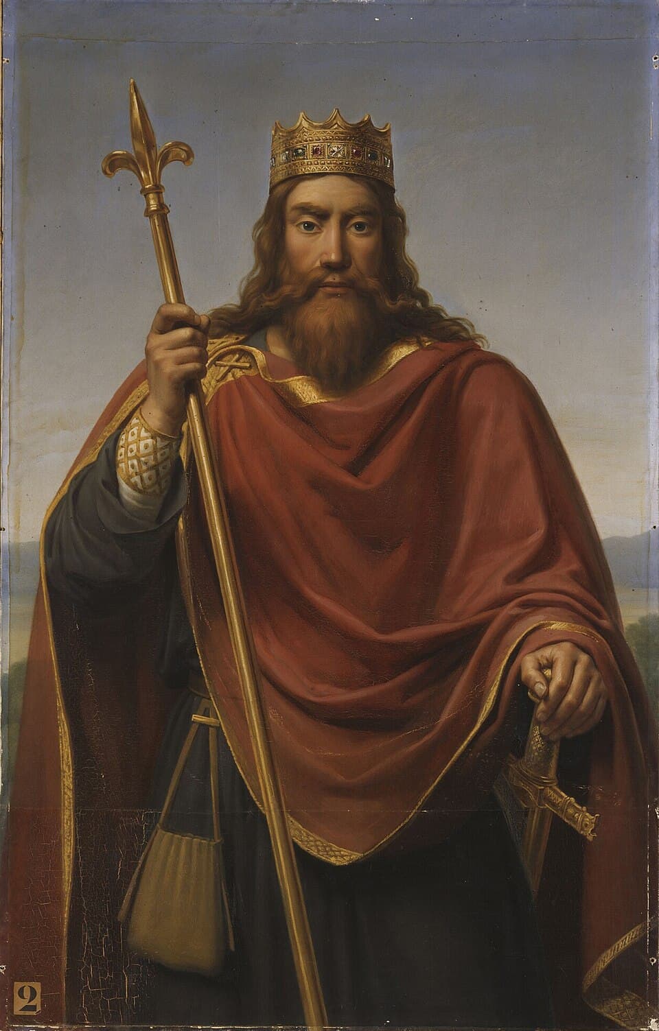 Clovis 1Eer roi des Francs (465-511) selon François-Louis Dejuinne (1786-1844)