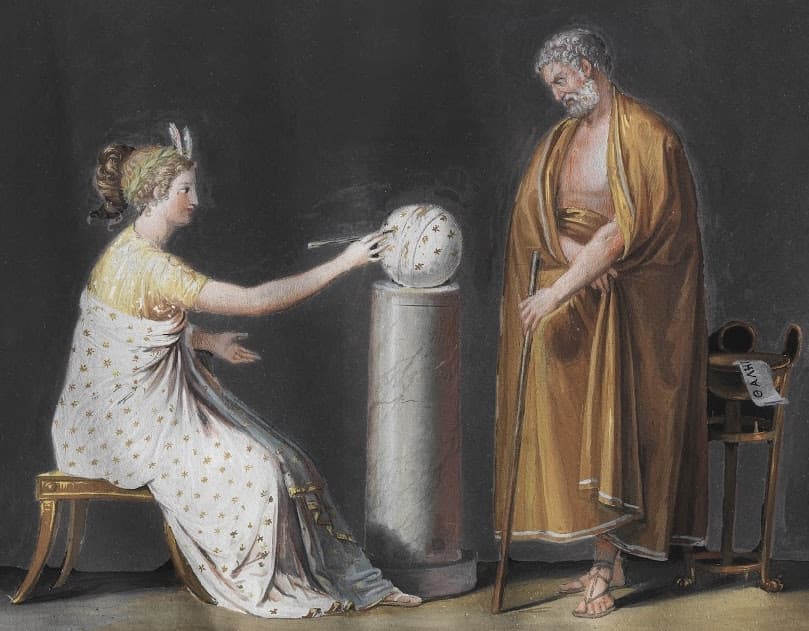 Canova - Urania, the Muse of Astronomy Reveals to Thales the Secrets of the Skies, 1798-1799 (crop)