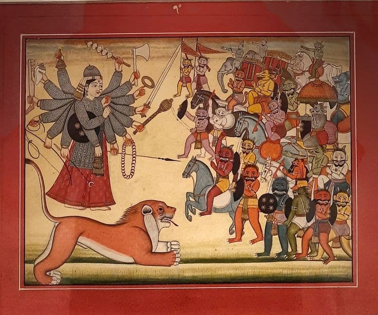 Scene from Durgapath, Kangra School of Art, Early 20th century CE; Birla Institute of Fine Arts, Kolkata