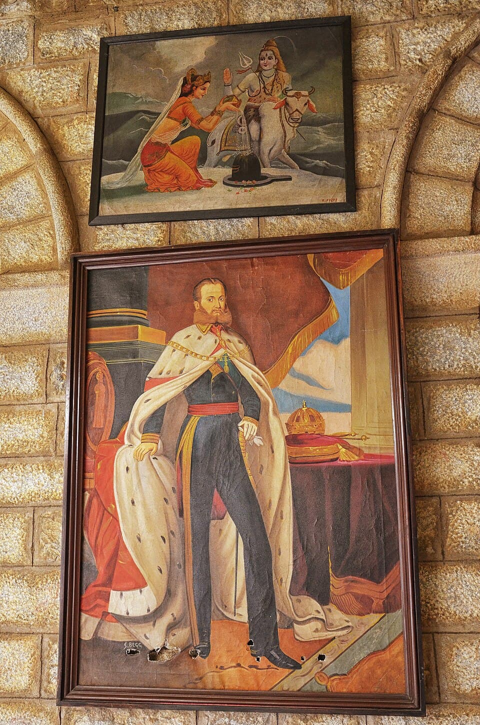 Bangalore Palace, paintings of Franz Joseph I of Austria