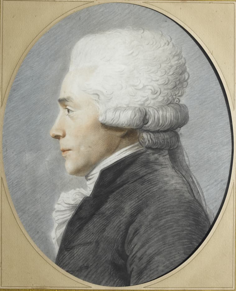 French:  Portrait en buste de profil de Maximilien de Robespierre (1758-1794)label QS:Lfr,"Portrait en buste de profil de Maximilien de Robespierre (1758-1794)"