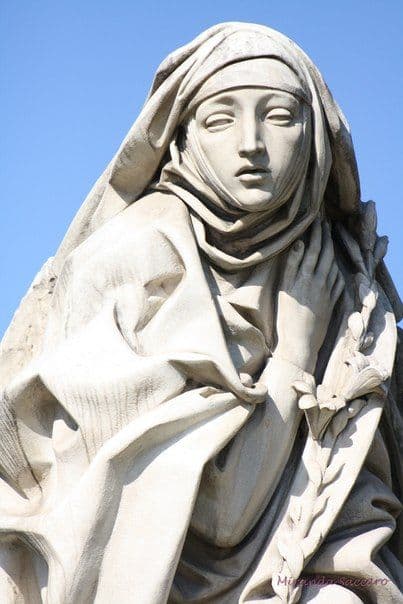 Francesco Messina, Statue of St. Catherine of Siena (1961) detail
