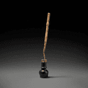 Reed pen and inkwell