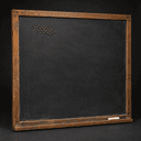 Blackboard and chalk