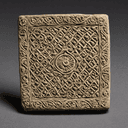 Tablette votive en argile
