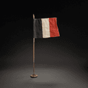 Drapeau franco-indonésien symbolique