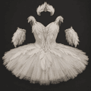 Costume de cygne blanc