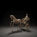 Le char tiré par des chevaux
