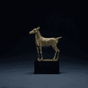 Canne royale sculptée