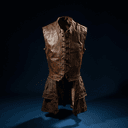Veste à franges en cuir
