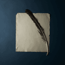 Plume et papier à lettre