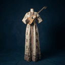 Costume traditionnel libanais brodé